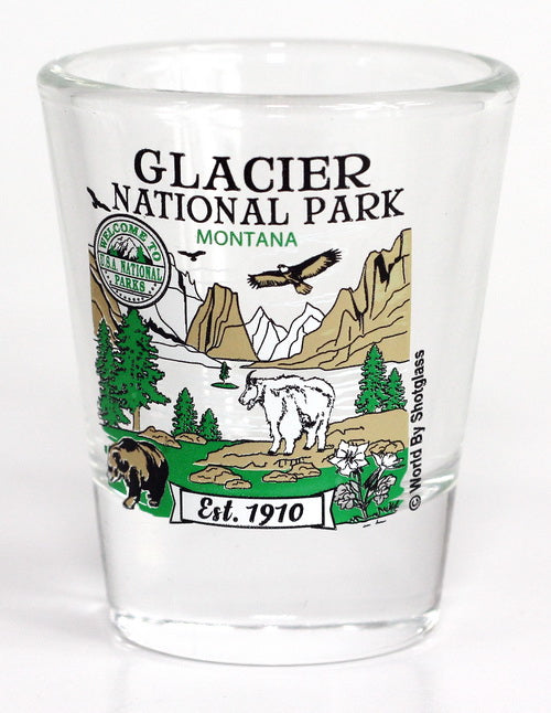 Glacier Montana National Park Series Collection Shot Glass