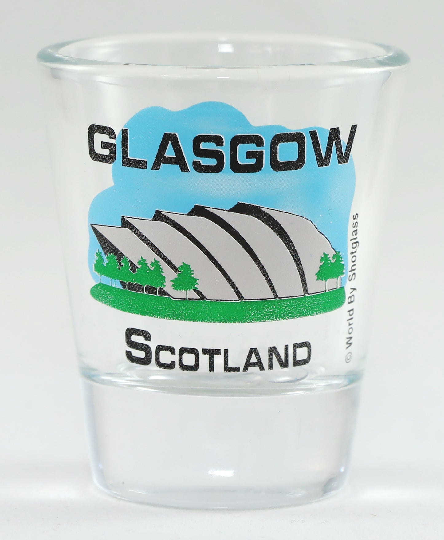 Glasgow Scotland Clyde Auditorium Shot Glass