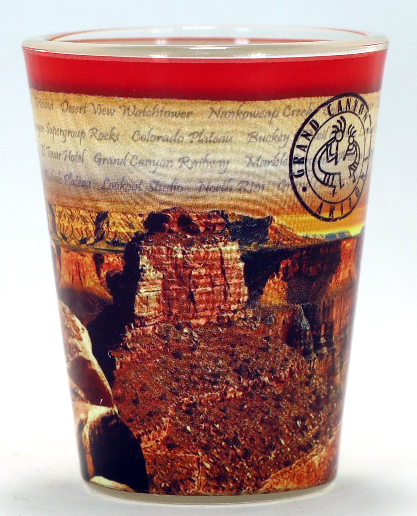 Grand Canyon Arizona Stamp Design Shot Glass