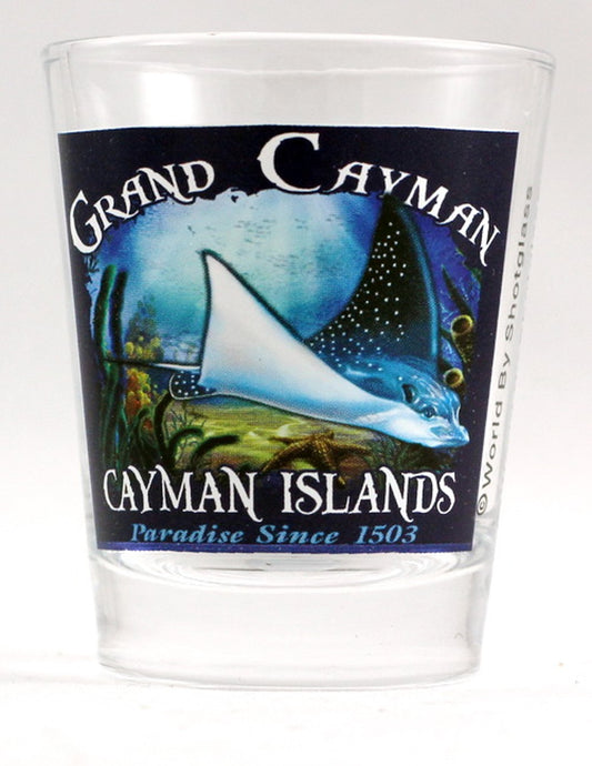 Grand Cayman Cayman Islands Stingray Shot Glass