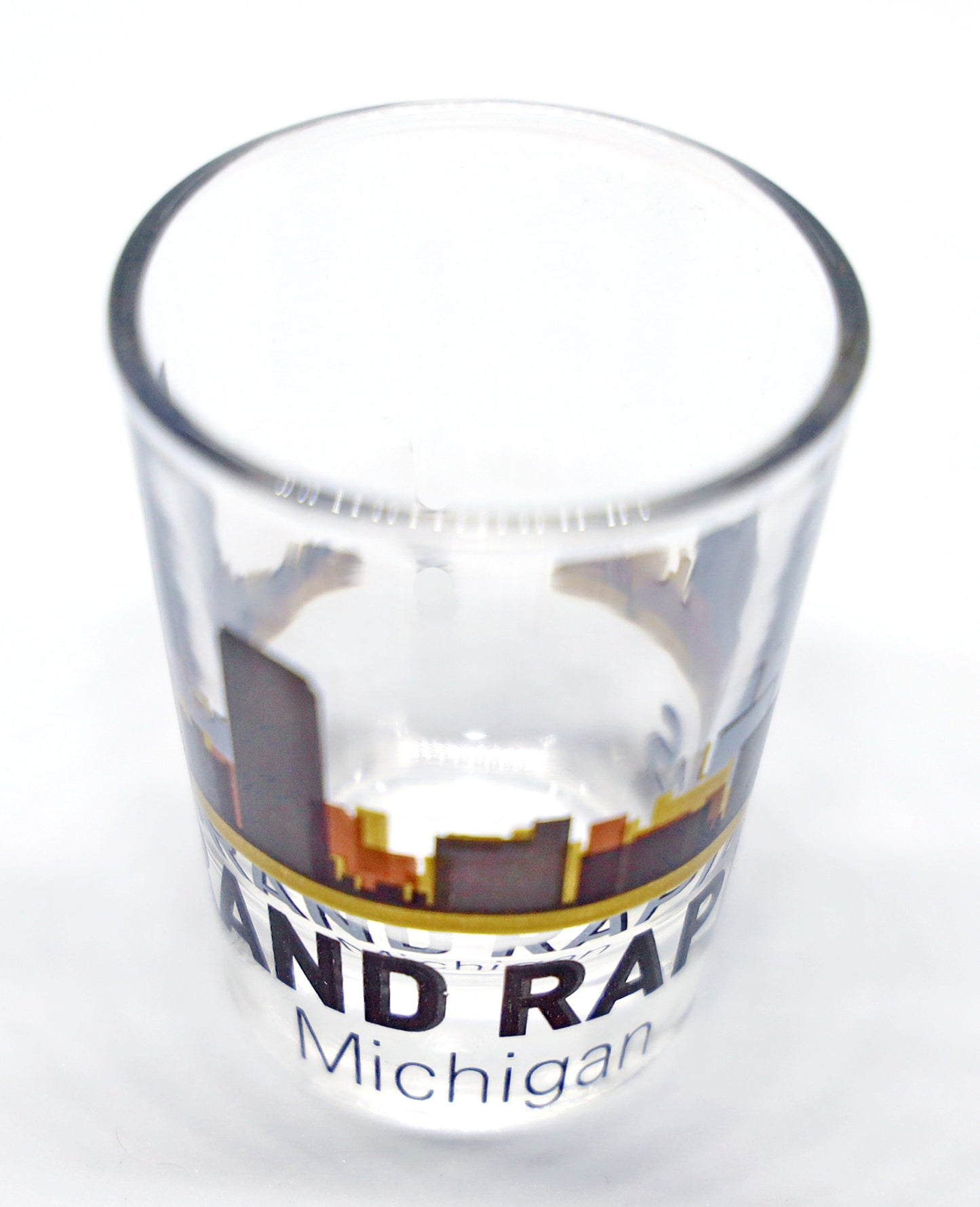 Grand Rapids Michigan Sunset Skyline Shot Glass