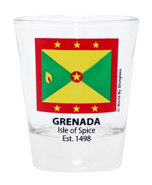 Grenada Flag Shot Glass