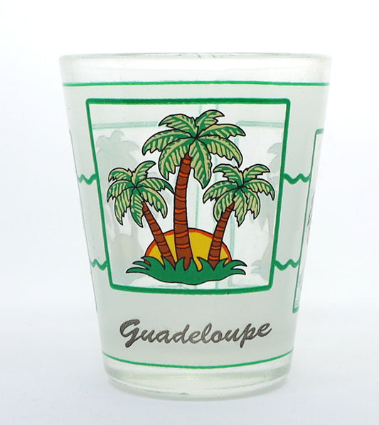 Guadeloupe Palm Trees Shot Glass