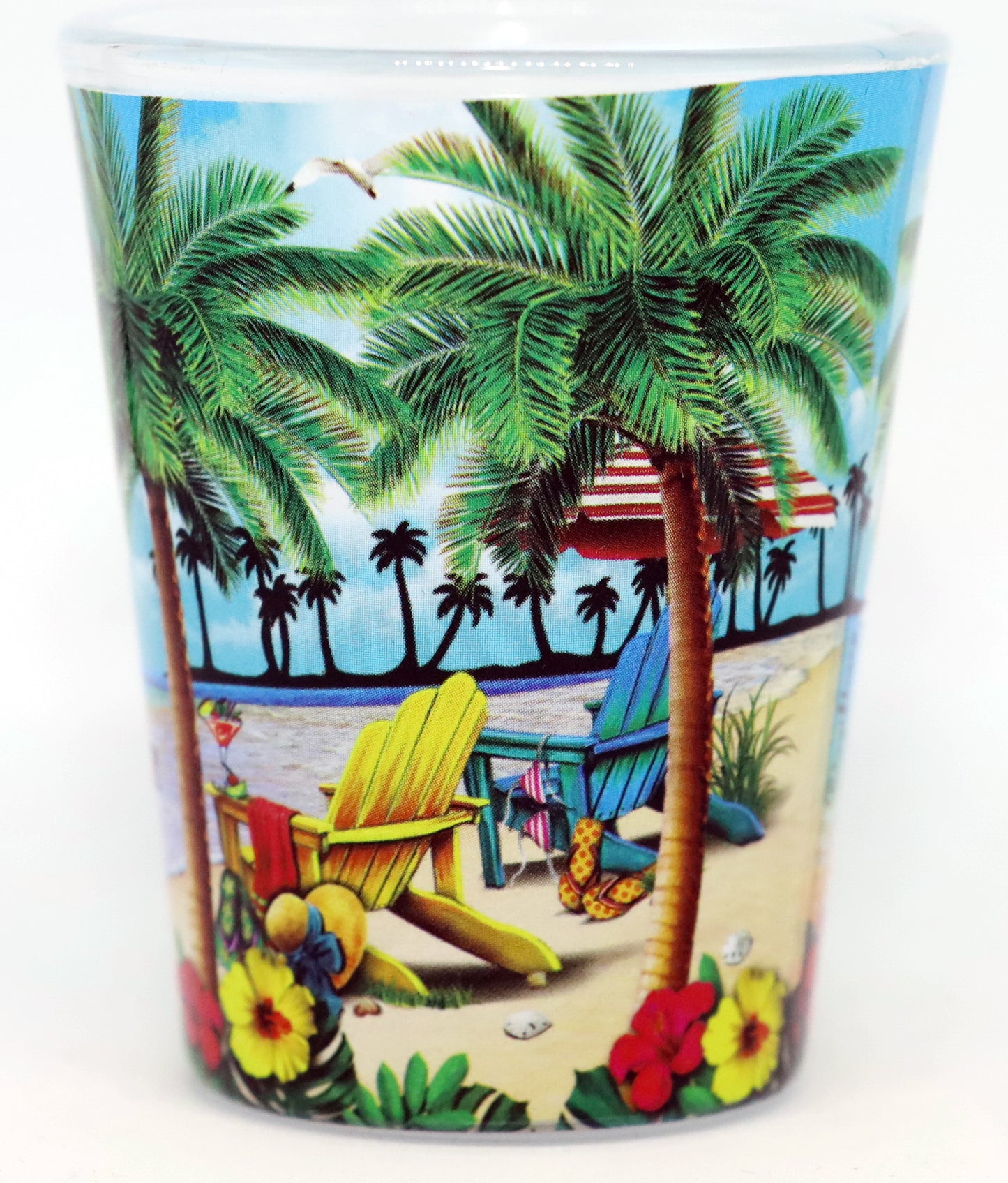 Guam US Pacific Territory Beach Paradise Shot Glass