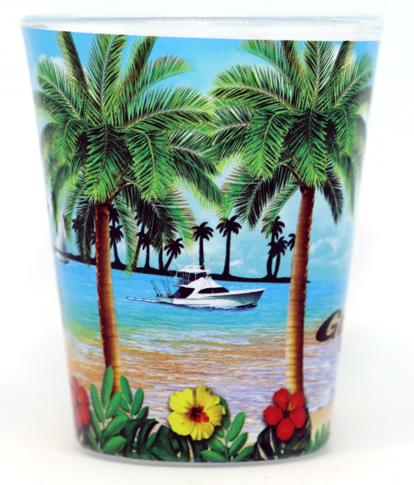 Guam US Pacific Territory Beach Paradise Shot Glass