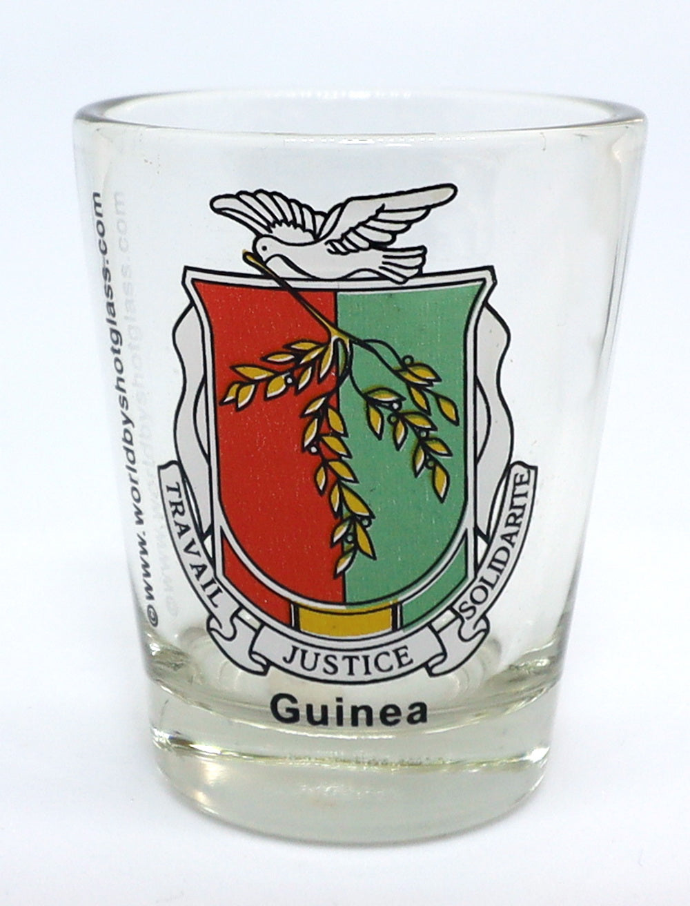 Guinea Coat Of Arms Shot Glass