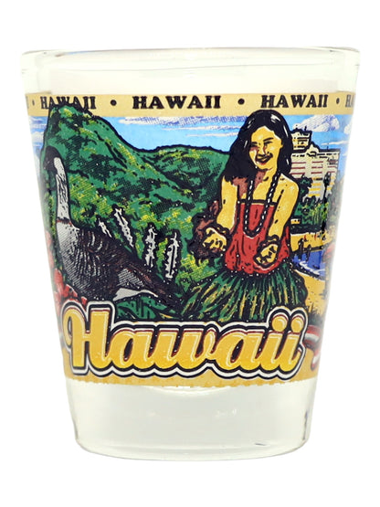 Hawaii United States USA Souvenir Boxed Shot Glass Set (Set of 6)