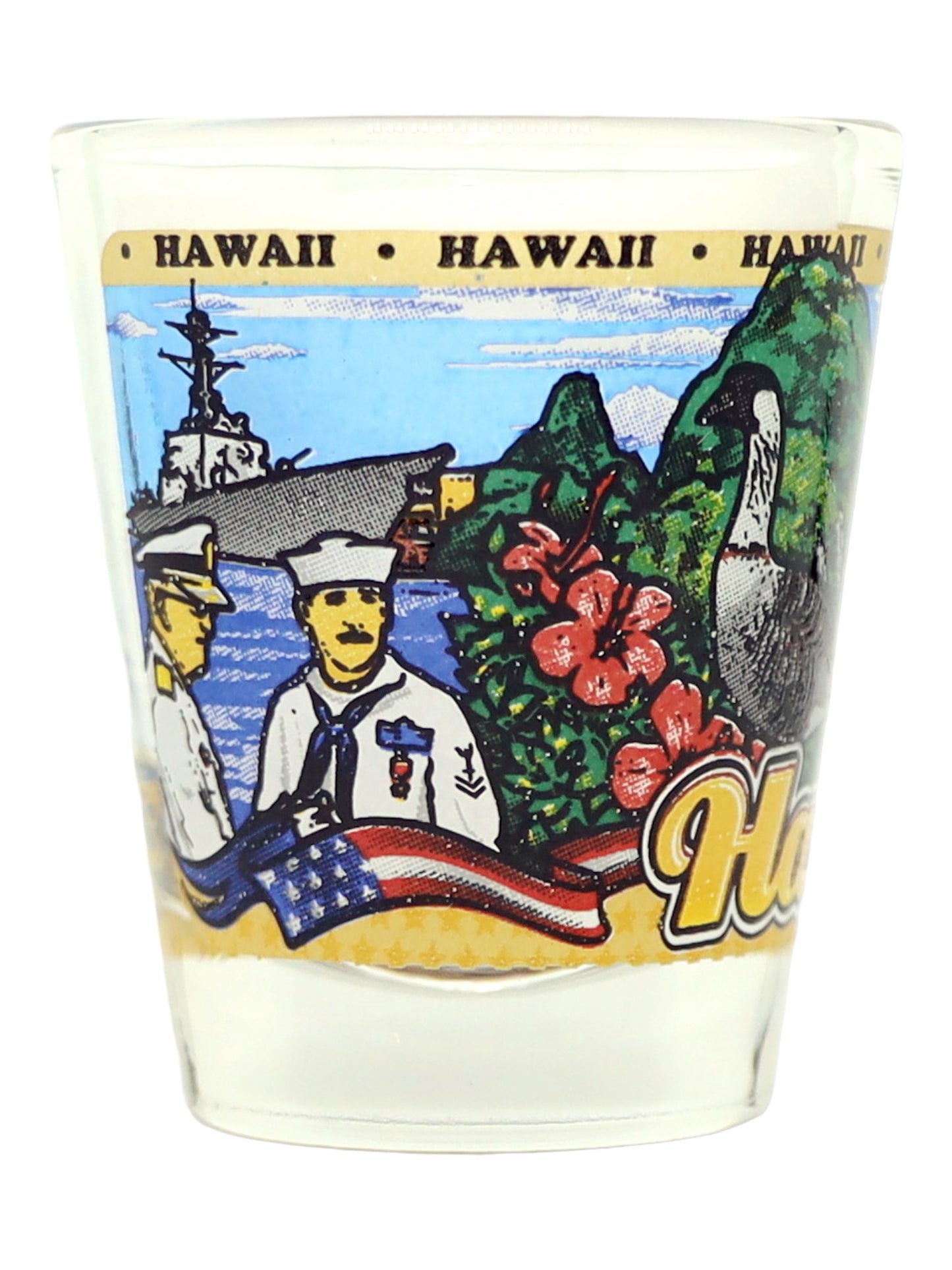 Hawaii State Wraparound Shot Glass