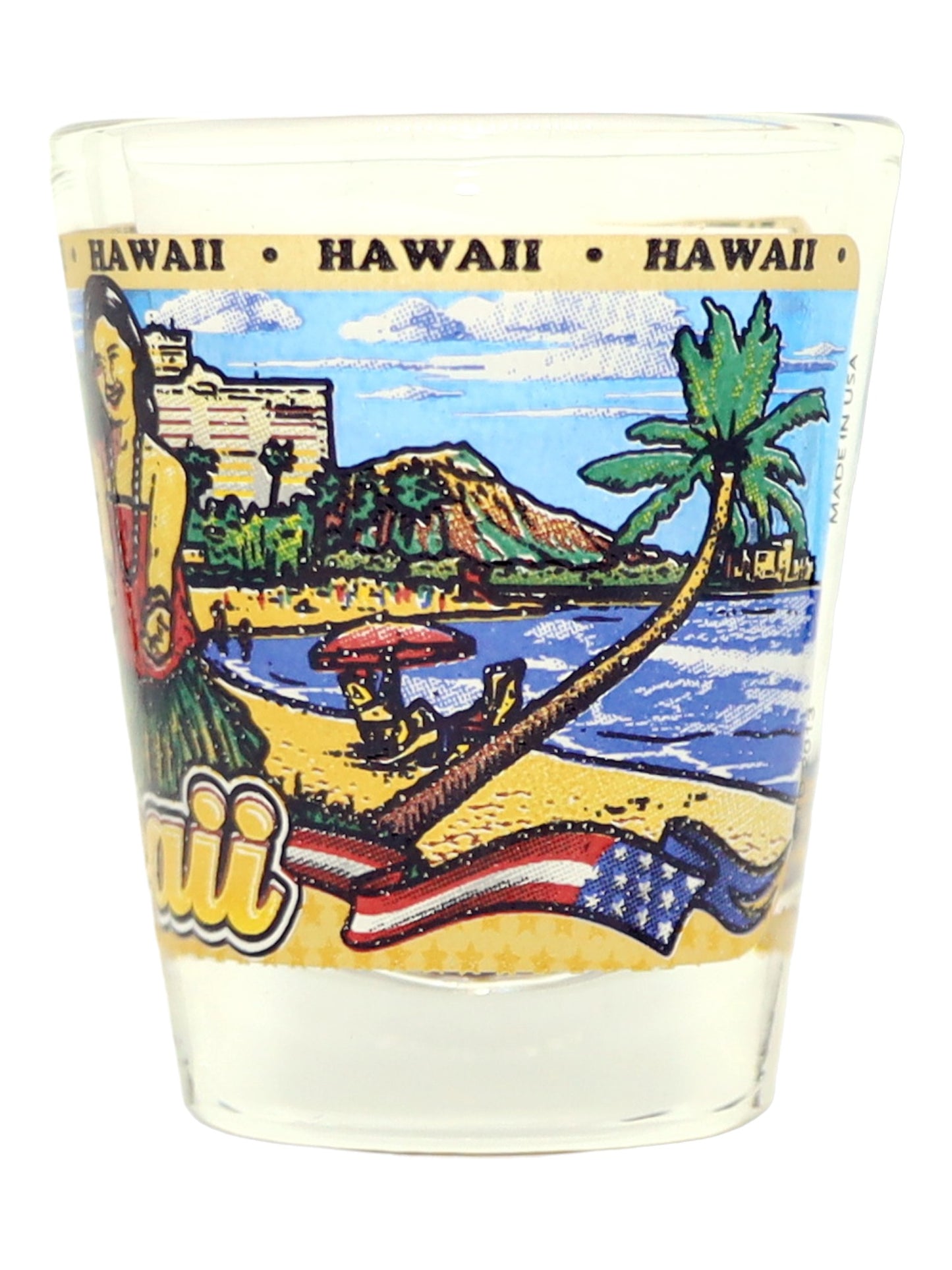 Hawaii State Wraparound Shot Glass