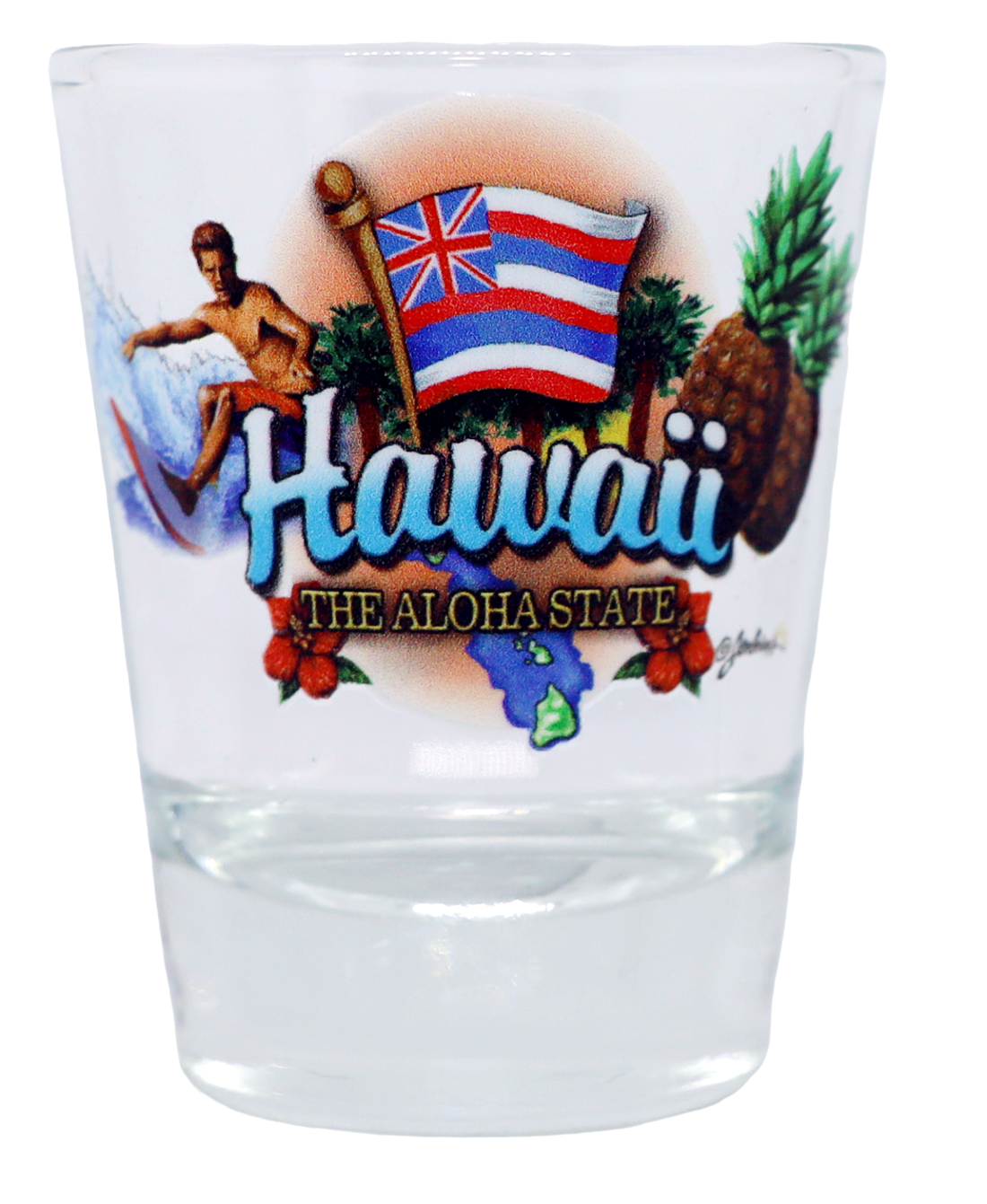 Hawaii United States USA Souvenir Boxed Shot Glass Set (Set of 6)