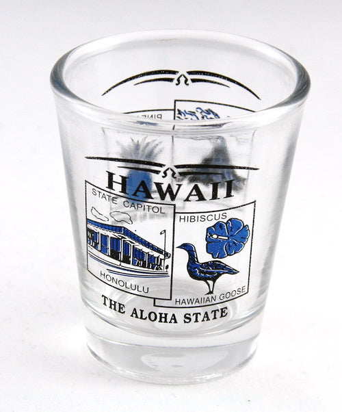 Hawaii State Scenery Blue New Shot Glass