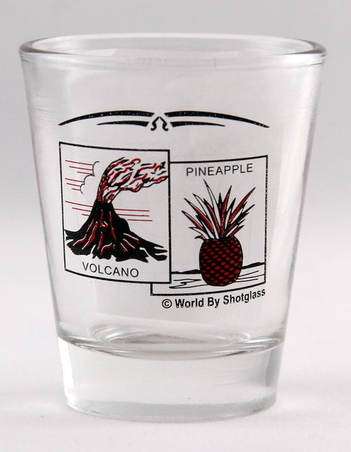 Hawaii State Scenery Red New Shot Glass