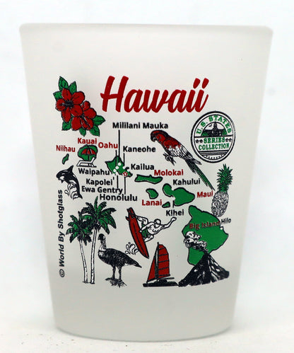 United States USA Pacific States Souvenir Boxed Shot Glass Set (Set of 6)