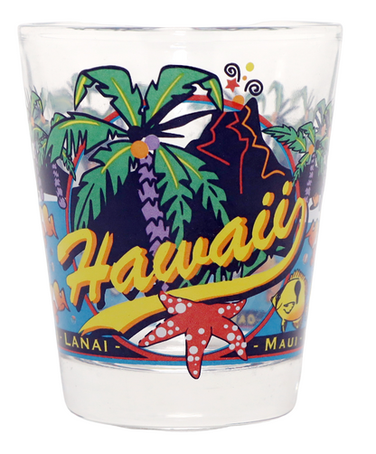 Hawaii 3 View Shot Glass