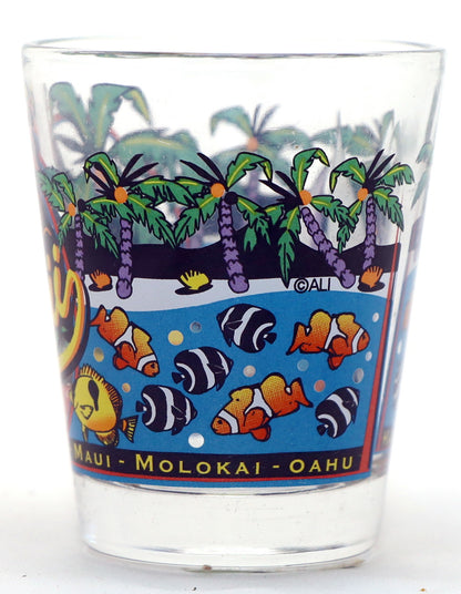 Hawaii 3 View Shot Glass