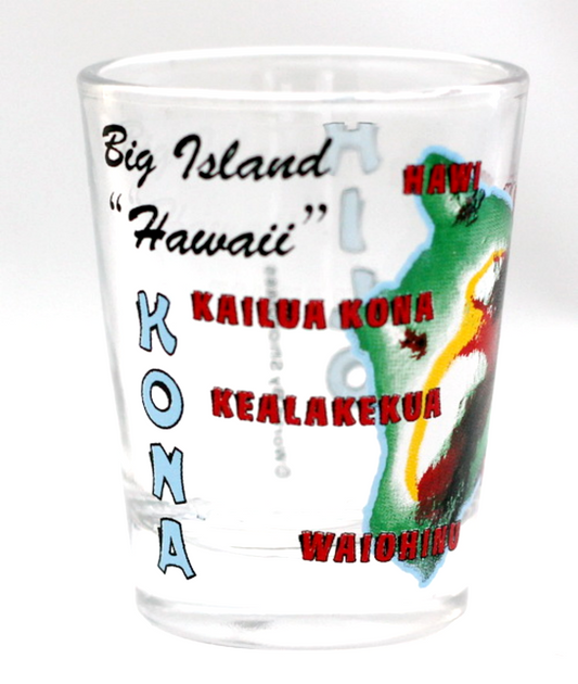 Hawaii Big Island Shot Glass