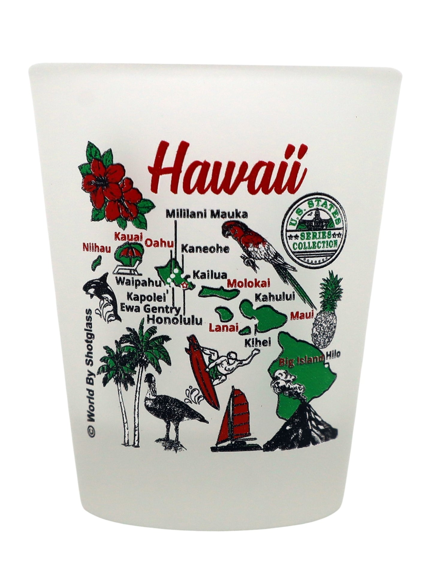 Hawaii United States USA Souvenir Boxed Shot Glass Set (Set of 6)