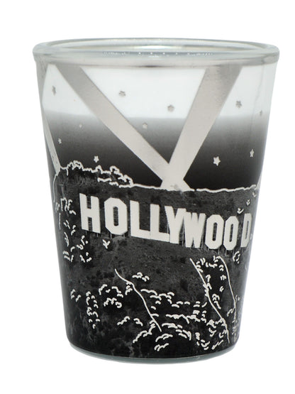Hollywood California B & W Silver Shot Glass