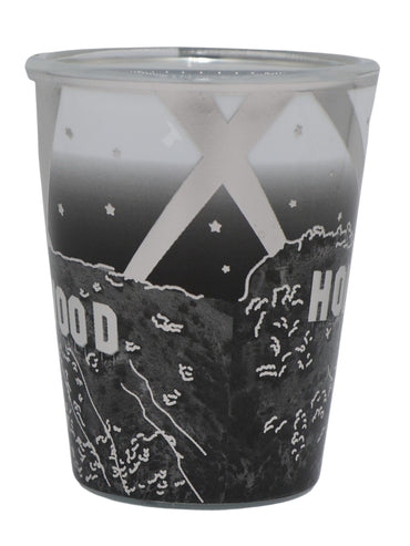 Hollywood California B & W Silver Shot Glass