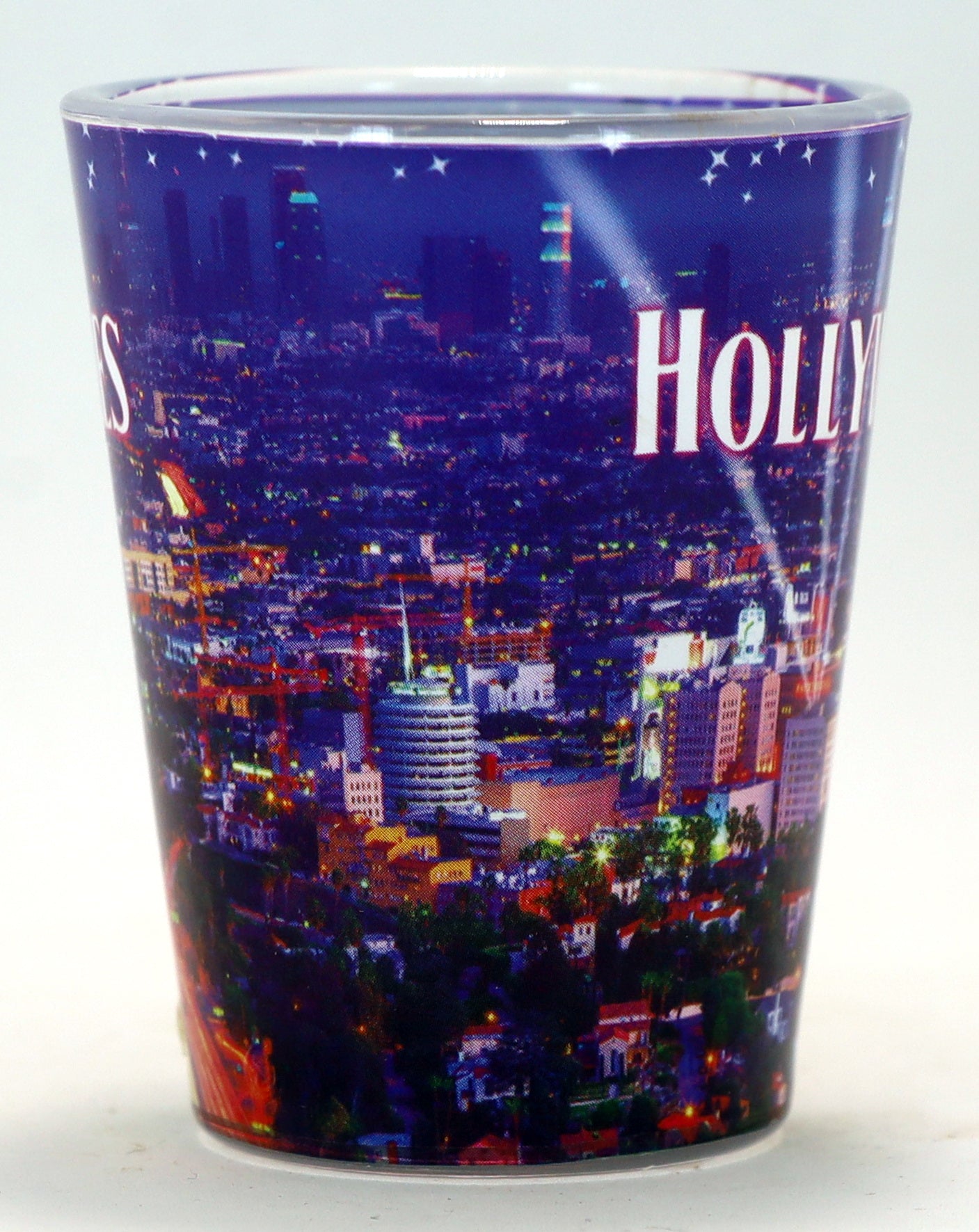 Hollywood California Searchlights Shot Glass