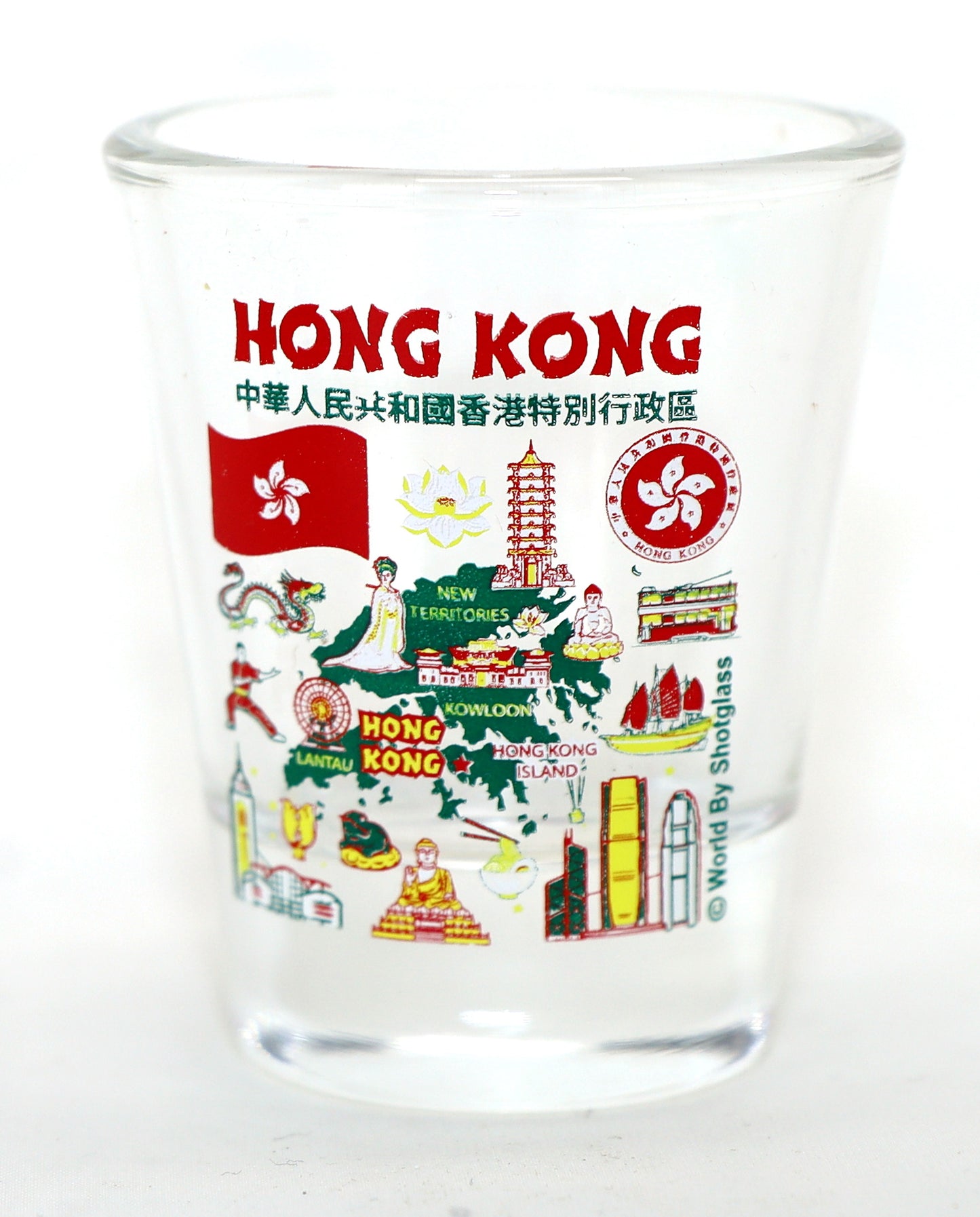 Hong Kong Souvenir Boxed Shot Glass Set (Set of 2)