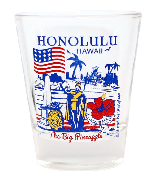 Honolulu Hawaii Great American Cities Collection Shot Glass