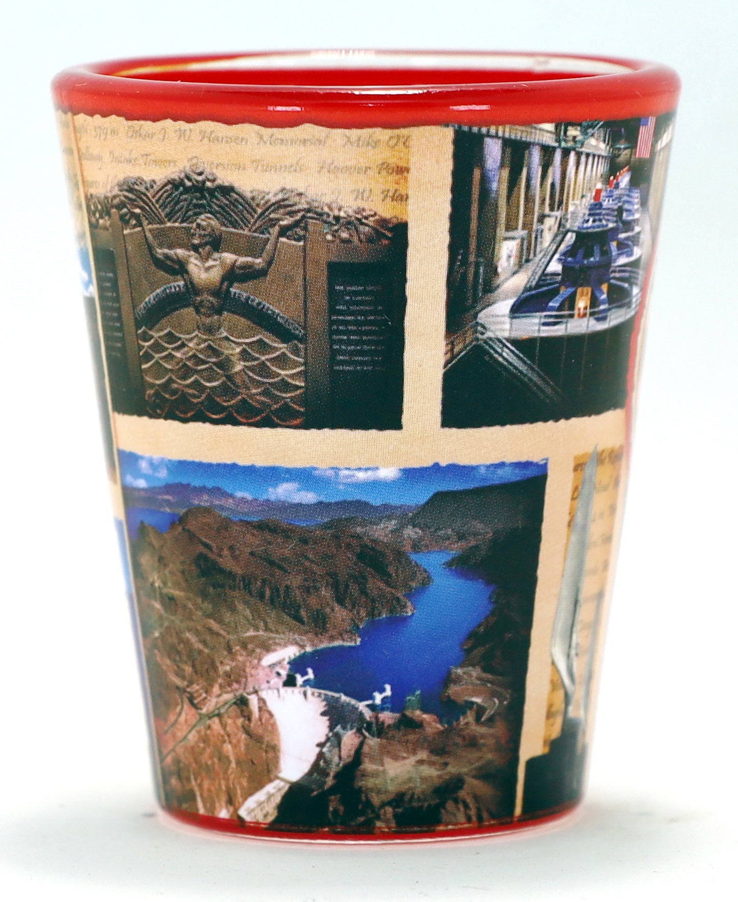 Hoover Dam Arizona Nevada Scrapbook Shot Glass