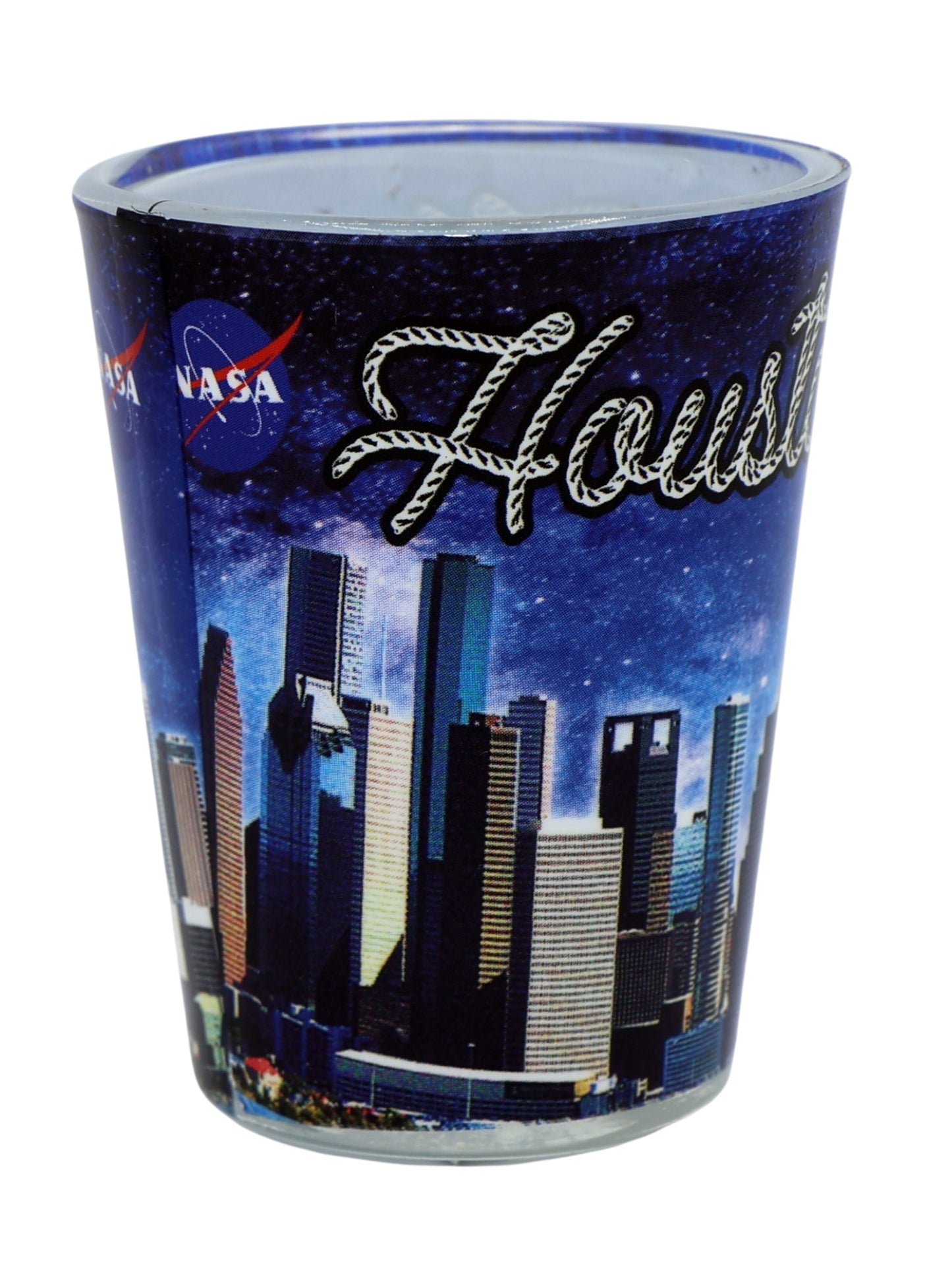 Houston Texas City Space Shuttle Shot Glass