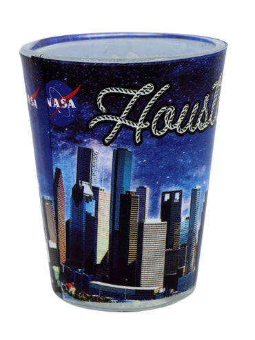 Houston Texas City Space Shuttle Shot Glass