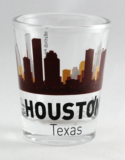 Houston Texas Sunset Skyline Shot Glass