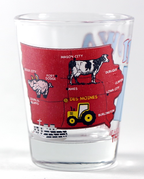 Iowa The Hawkeye State All-American Collection Shot Glass