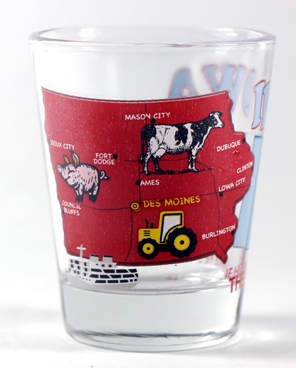 Iowa The Hawkeye State All-American Collection Shot Glass