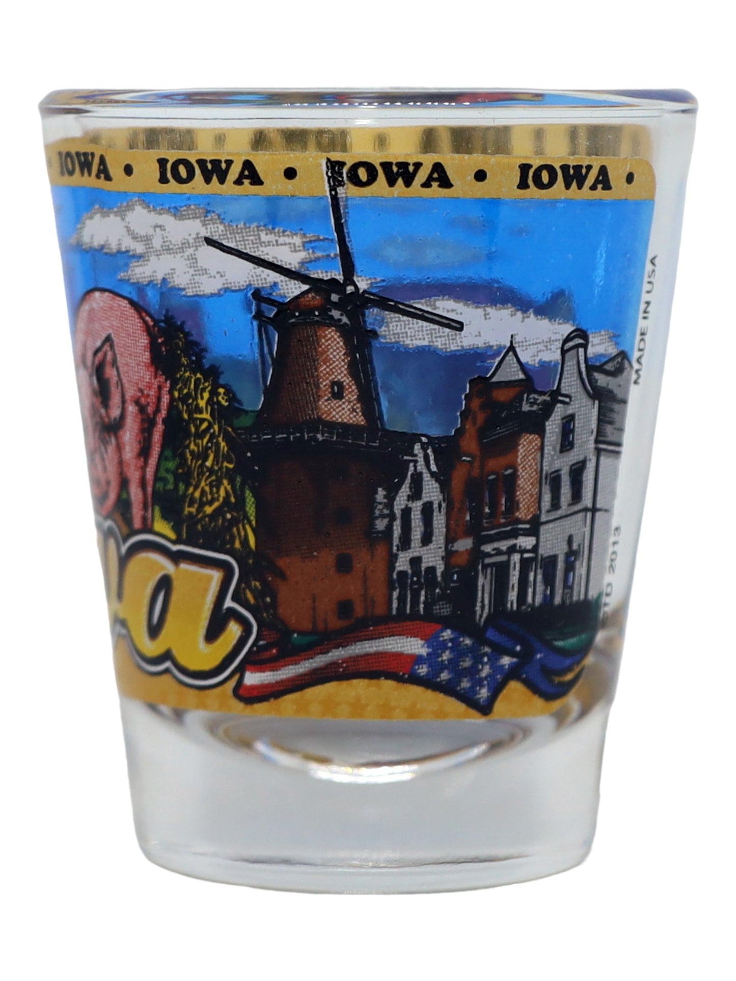 Iowa State Wraparound Shot Glass