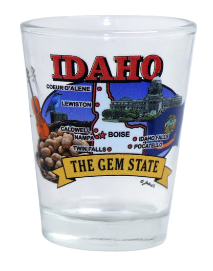 Idaho United States USA Souvenir Boxed Shot Glass Set (Set of 6)