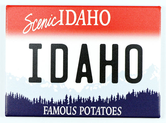 Idaho License Plate Fridge Collector's Souvenir Magnet 2.5" X 3.5"