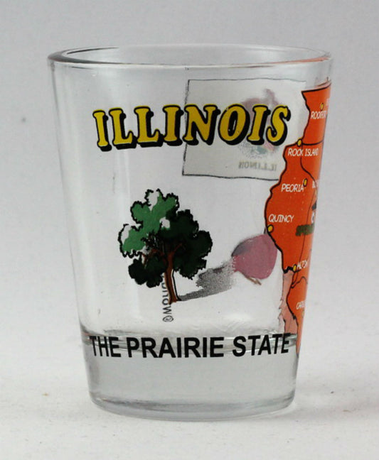 Illinois The Prairie State All-American Collection Shot Glass