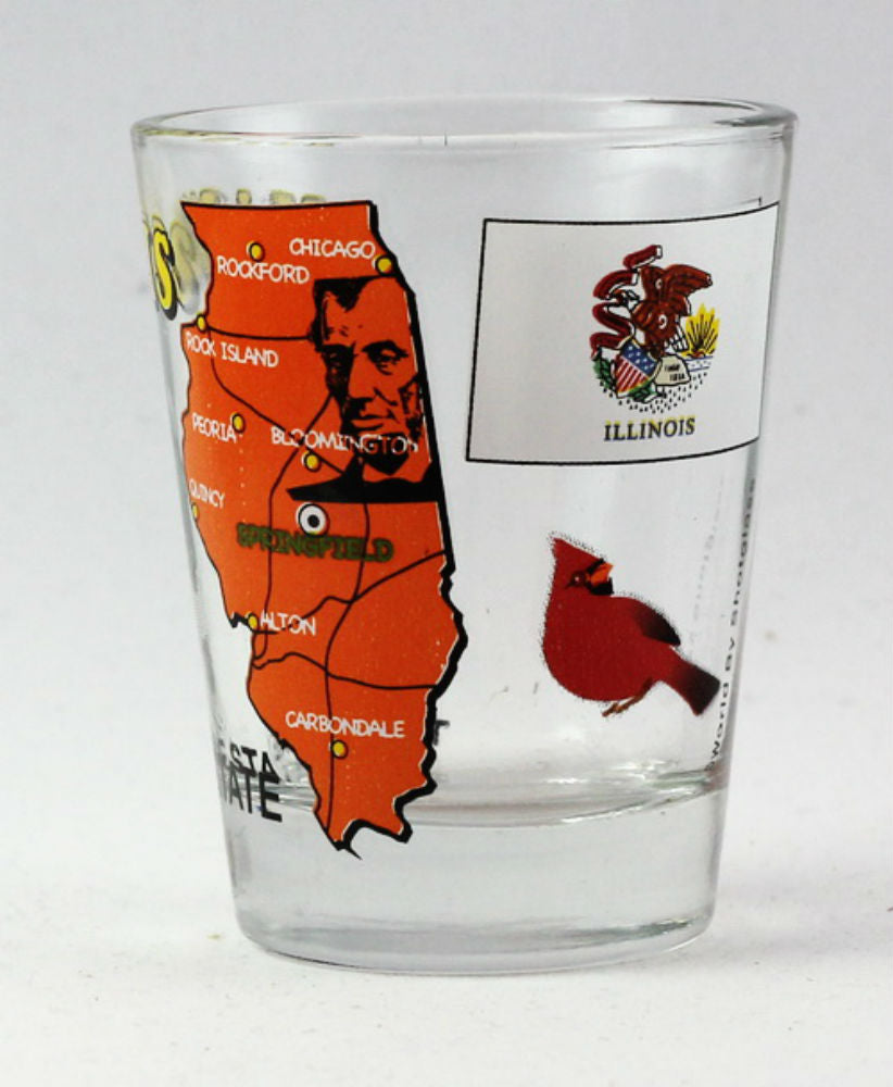 Illinois The Prairie State All-American Collection Shot Glass