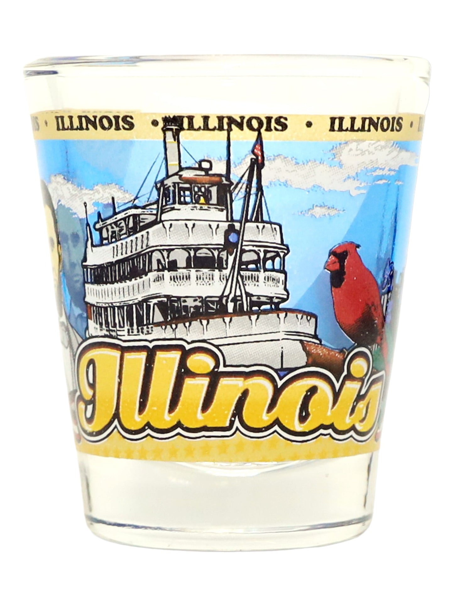 Illinois State Wraparound Shot Glass