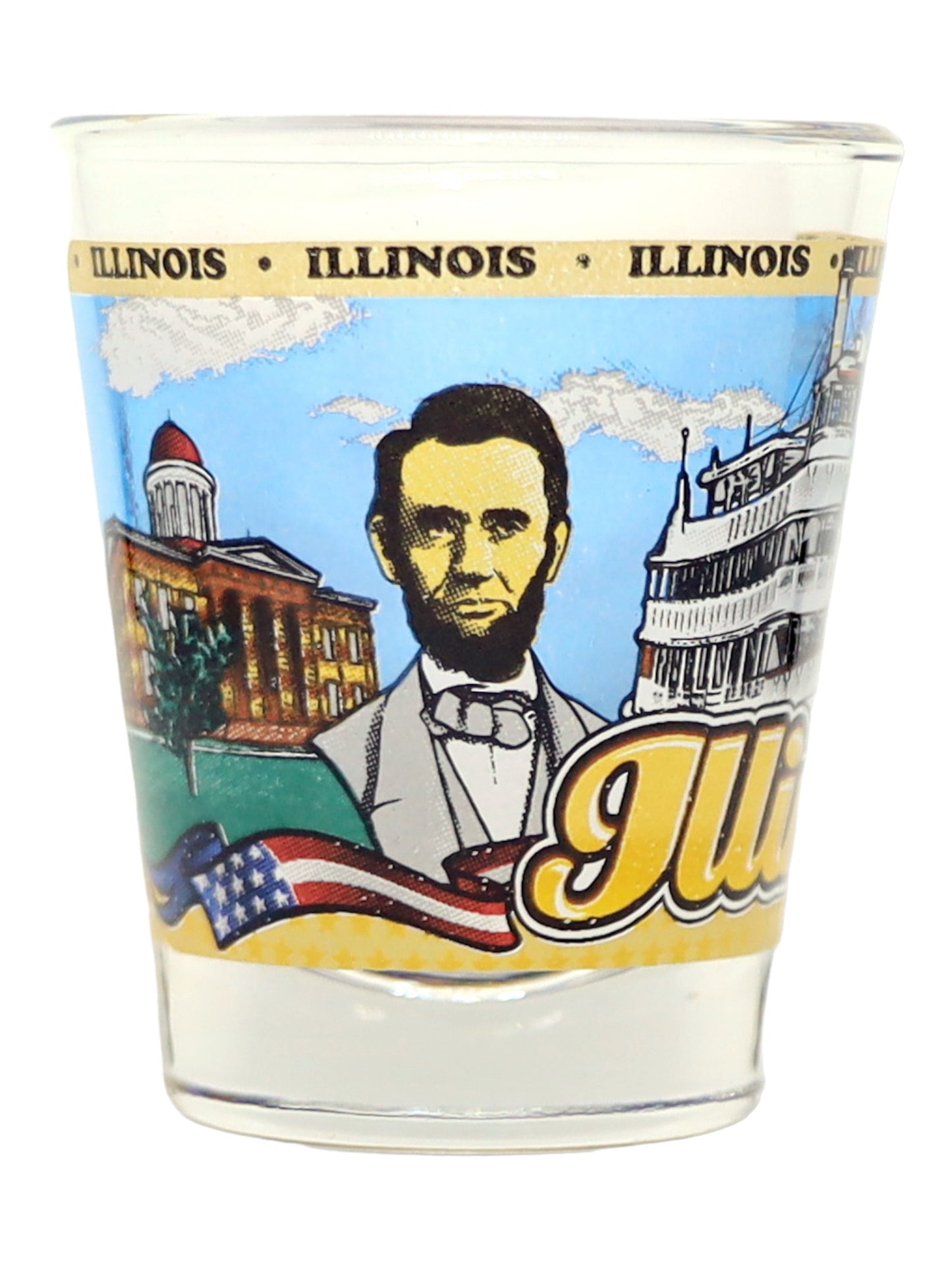 Illinois State Wraparound Shot Glass