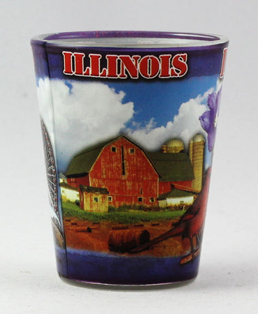 Illinois State Collage Shot Glass rtp