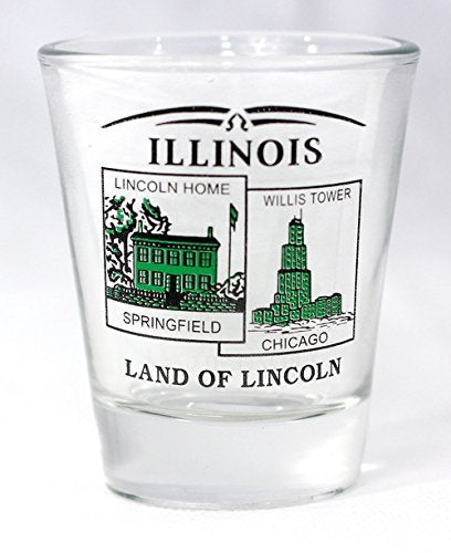 Illinois State Scenery Green New Shot Glass
