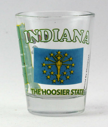 Indiana United States USA Souvenir Boxed Shot Glass Set (Set of 6)