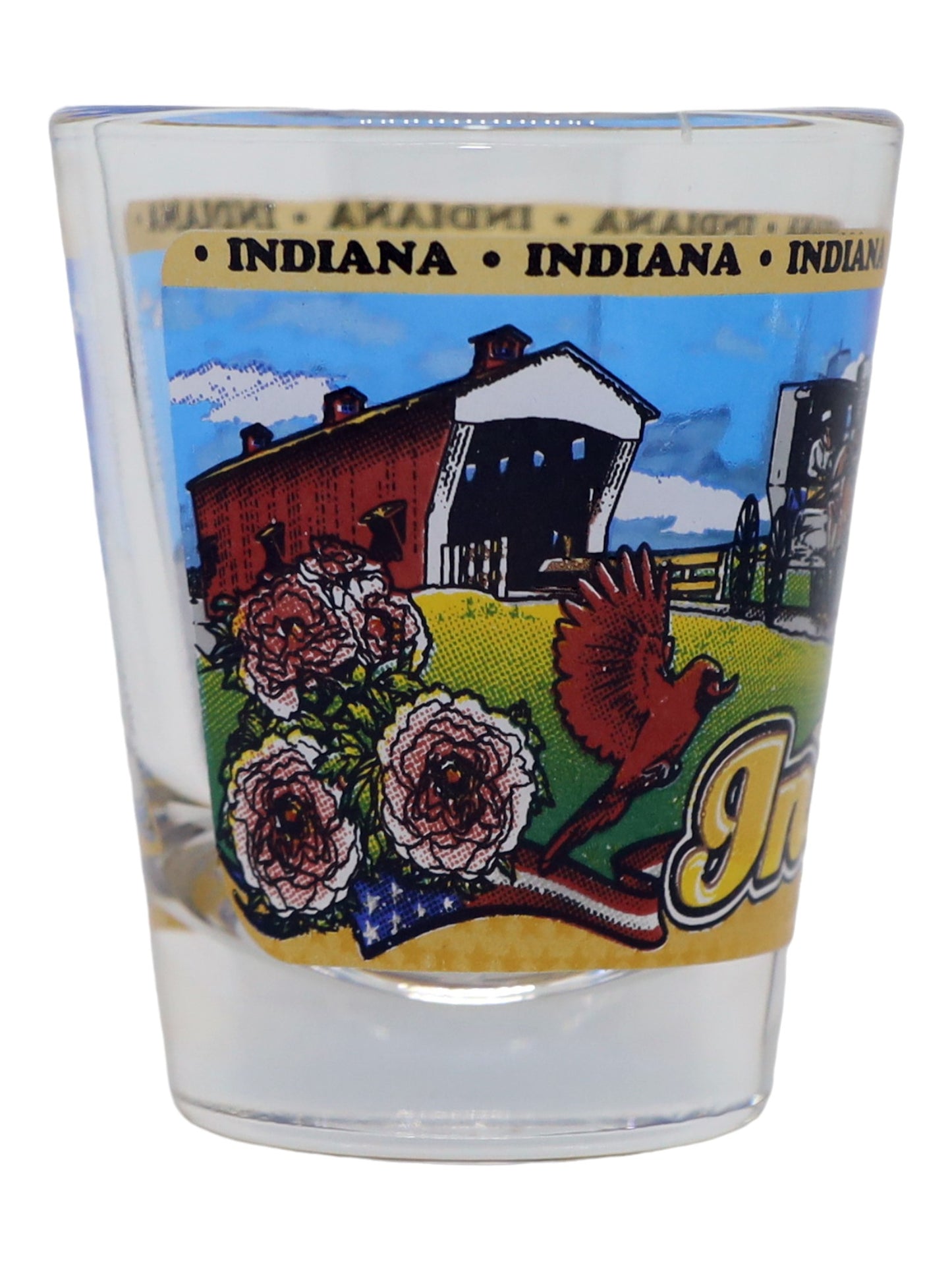 Indiana State Wraparound Shot Glass