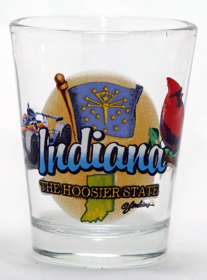 Indiana United States USA Souvenir Boxed Shot Glass Set (Set of 6)