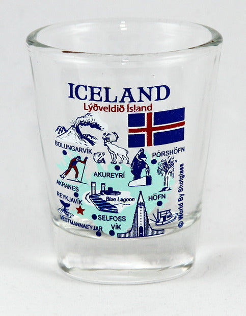Iceland Souvenir Boxed Shot Glass Set (Set of 2)