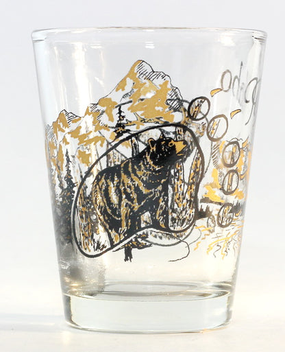 Idaho Wilderness Elk and Bear Shot Glass
