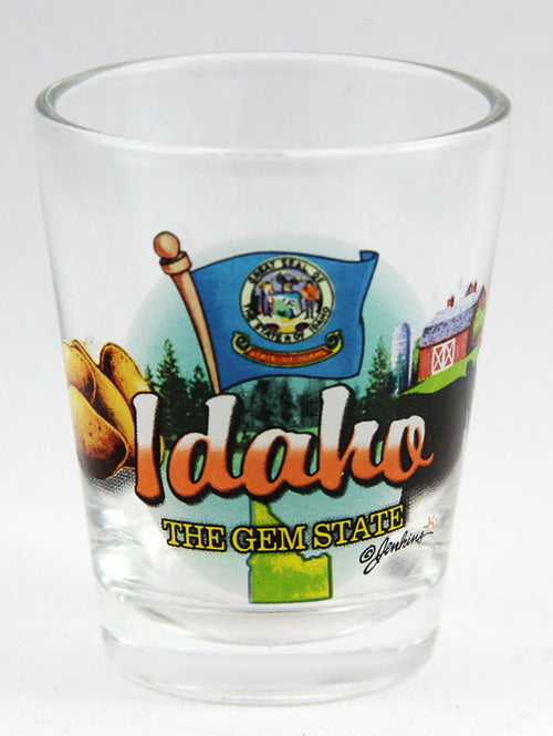 Idaho Gem State Elements Shot Glass