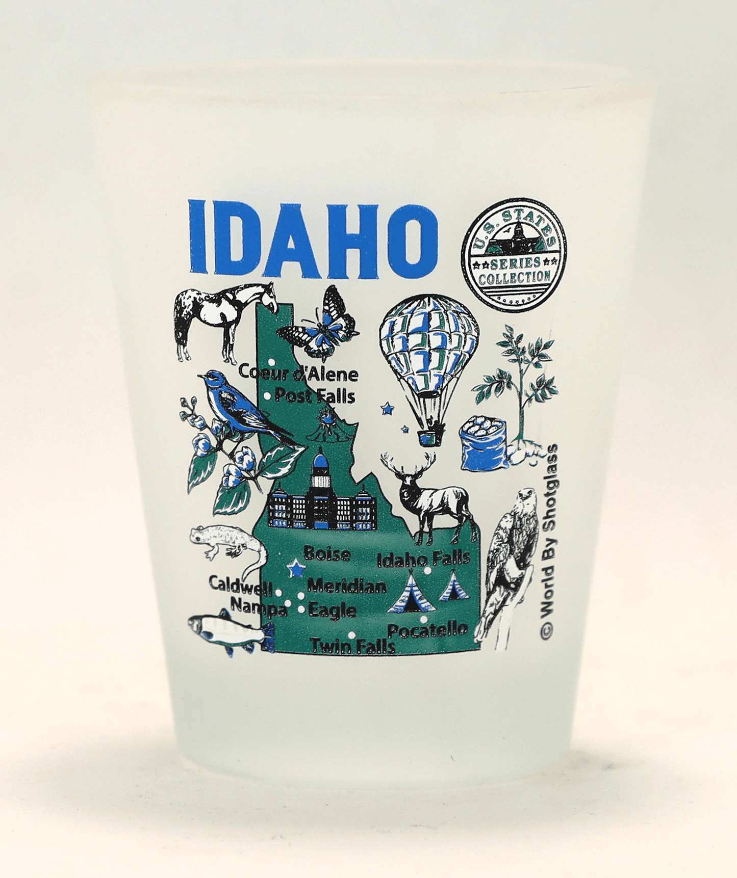 United States USA Pacific States Souvenir Boxed Shot Glass Set (Set of 6)