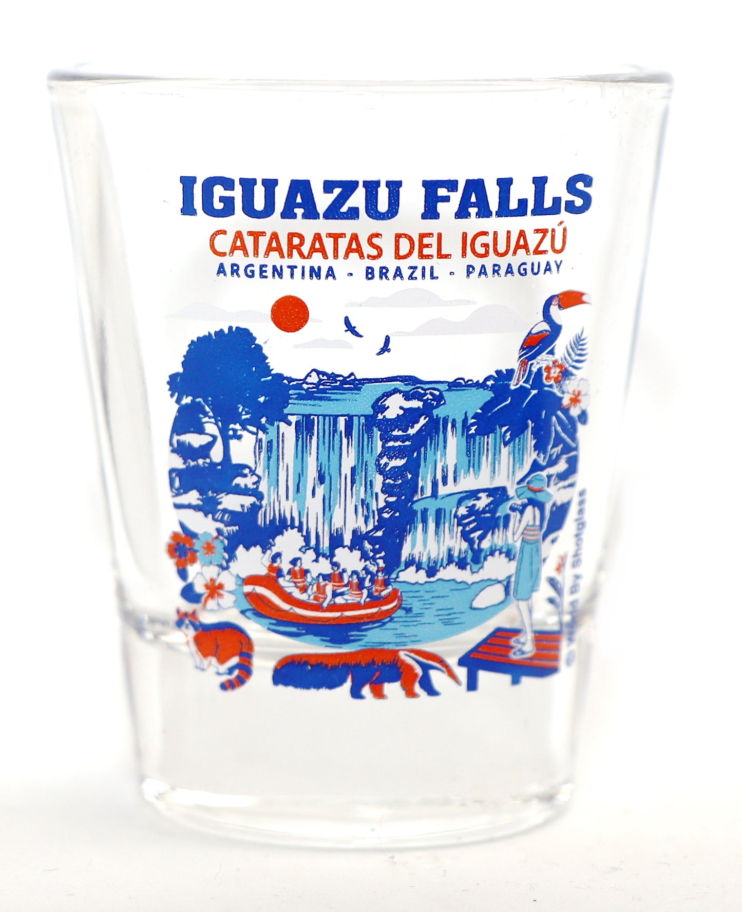 Iguazu Falls Argentina Brazil Paraguay Shot Glass