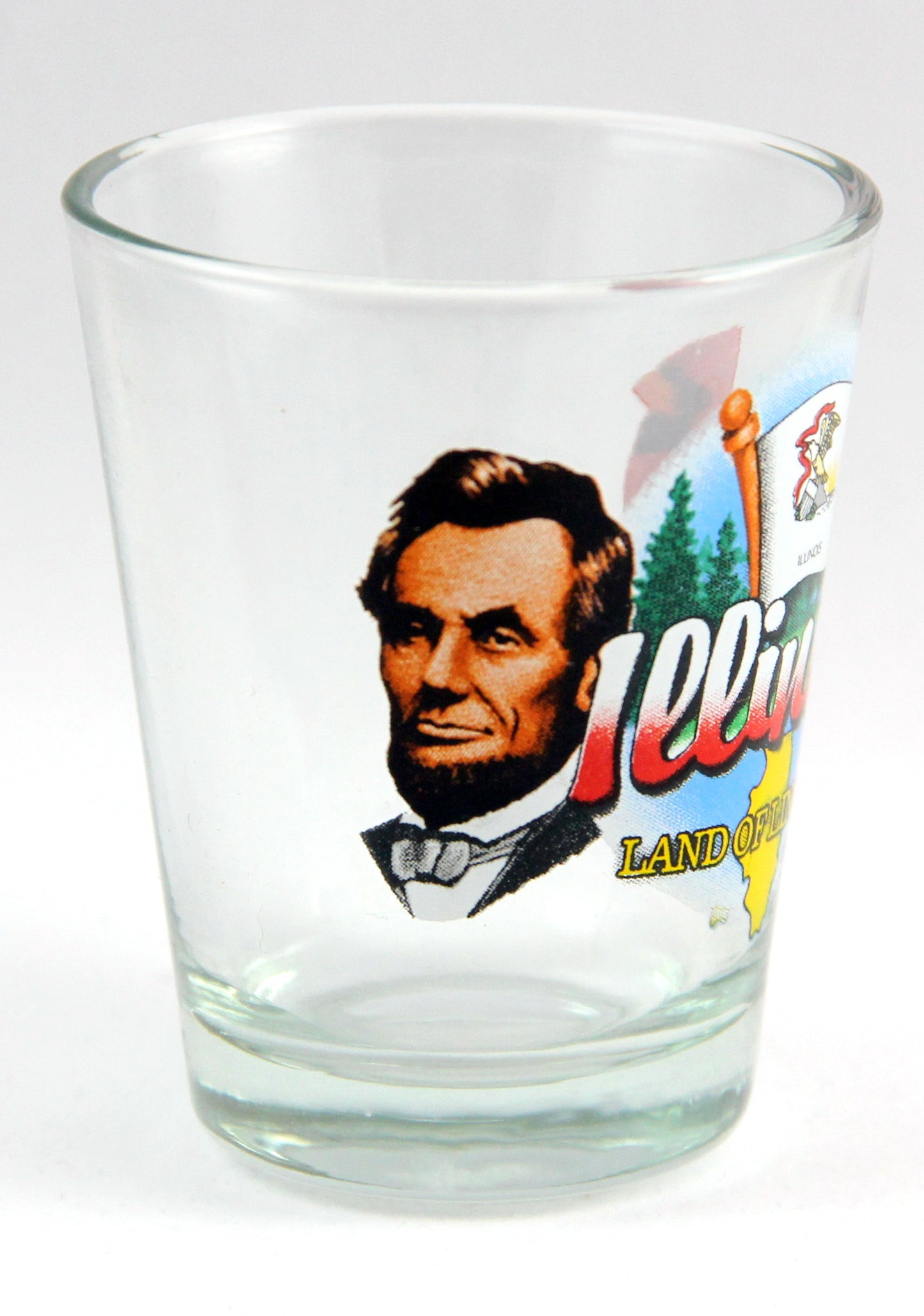 Illinois Land Of Lincoln State Elements Shot Glass